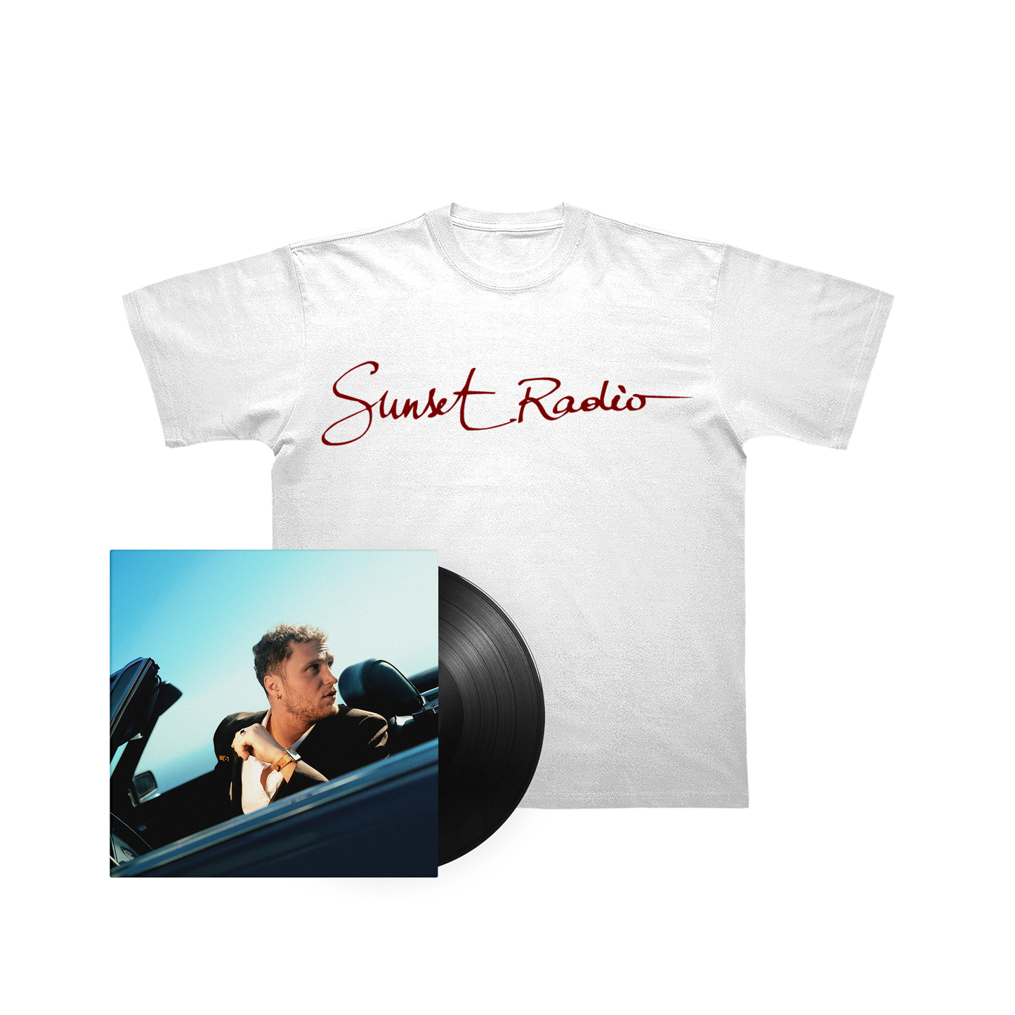 PACK VINYLE DÉDICACÉ + T-SHIRT « SUNSET RADIO »