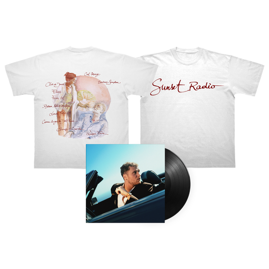 PACK VINYLE DÉDICACÉ + T-SHIRT « SUNSET RADIO »